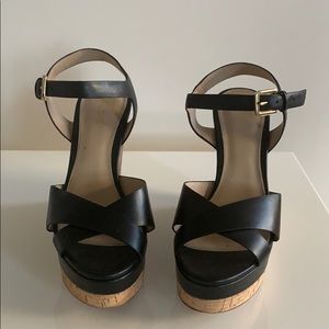 Black and cork wedges - perfect for summer!